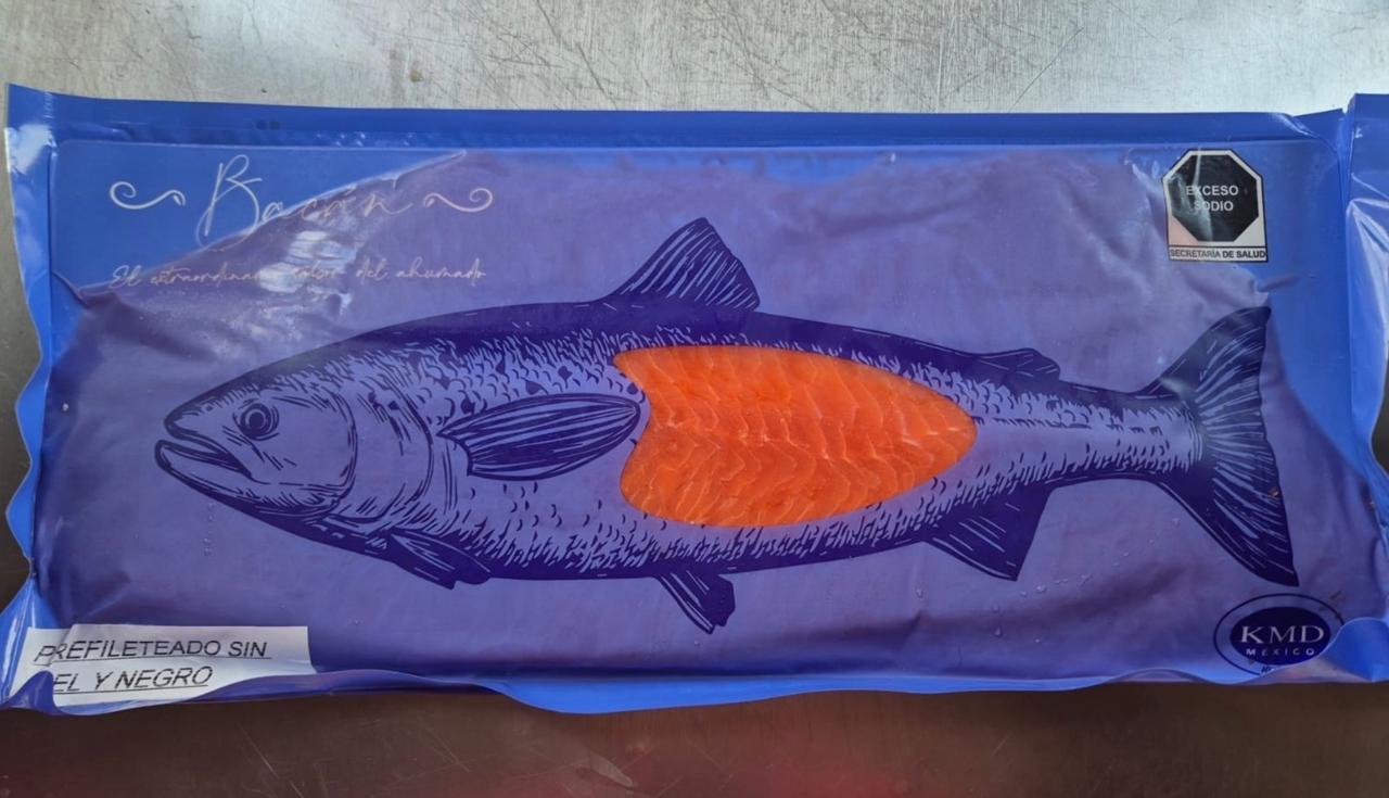 Salmón ahumado rebanado